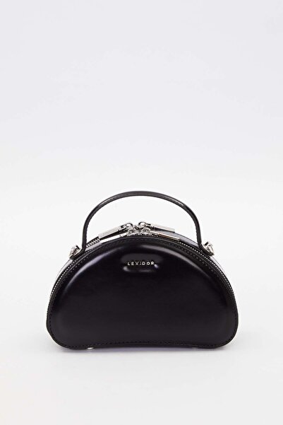 Levidor Чорна напівмісячна модель сумки через плече
