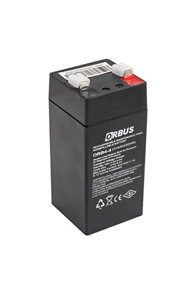 Genel Markalar ORB4-4 4 Volt 4 Amper Dik Akü (45x45x100 Mm)