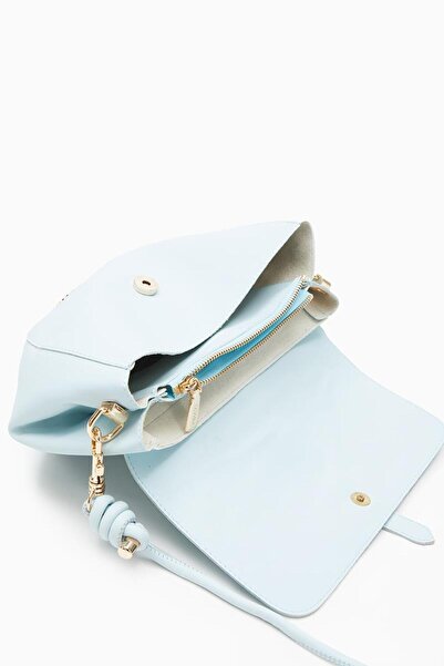 Levidor Geantă de umăr albastră cu design asimetric