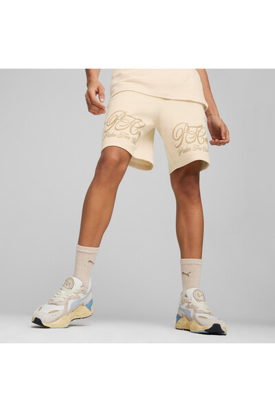 Puma Mens X Palm Tree Crew Shorts - White