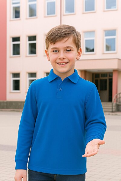 Yalçınoğlu Kids School Uniform Polo Neck T-Shirt - All-Day Comfort - Breathable Fabric, Durable and Comfortable - Short Sleeve