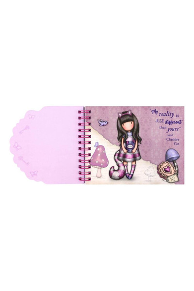 Santoro Gorjuss Cheshire Cat spiral notebook