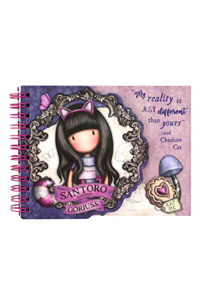 Santoro Gorjuss Cheshire Cat spiral notebook
