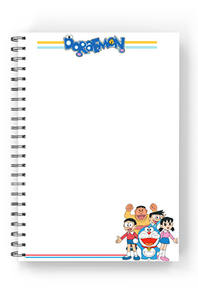 nihonwosekai 2 Pcs Doraemon A5 Anime Spiral Notebook 50 Sheets