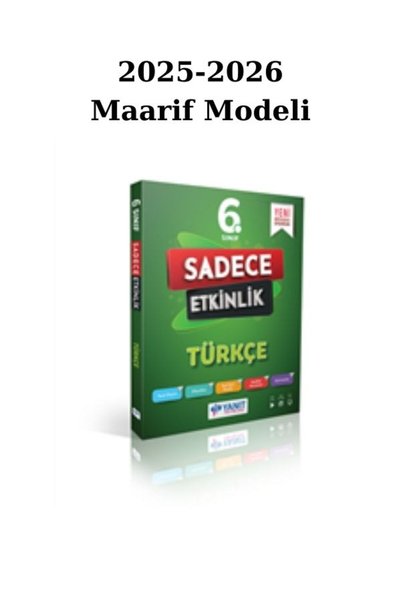 Yanıt Yayınları Yanıt 6. Sınıf Türkçe Sadece Etkinlik Çalışma kit. 2025/26 Ma...