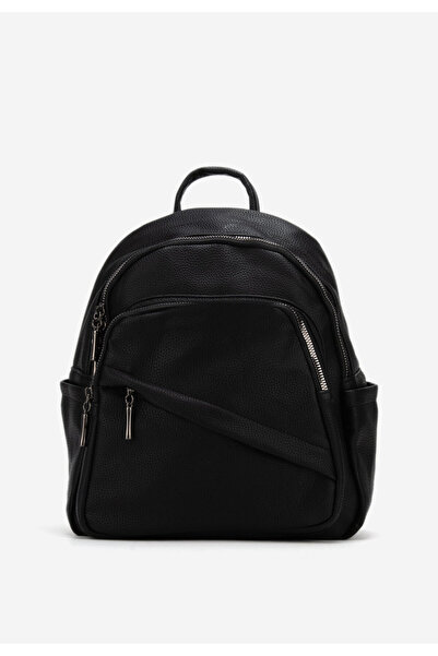 B T Shoes Čierne dámska ruksak Alexina