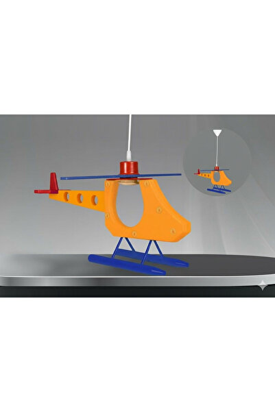 Ferled 3 Renk Seçenekli Çocuk ve Bebekler için Helikopter Avize