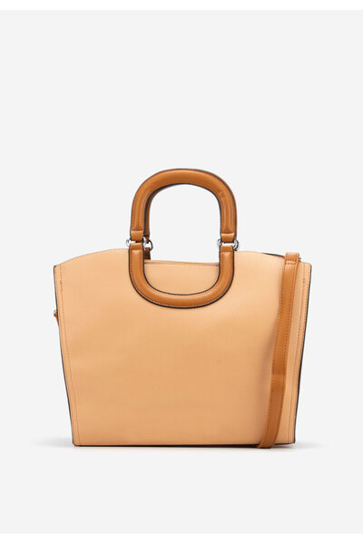 B T Shoes Oranžová rukojeť kabelky Fabia