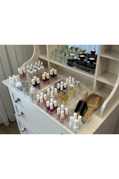 UNIQUE ME Set of 24 Drawer Interior Closet Organizer Crystal