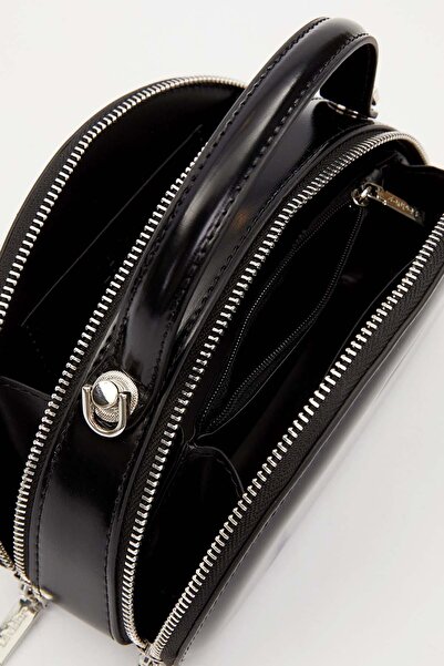 Levidor Siyah Yarım Ay Model Omuz Çantası