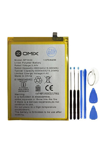 AXYA Omix X700 2. Nesil BP1930 Pil Batarya + Tamir Set 5000 mAh