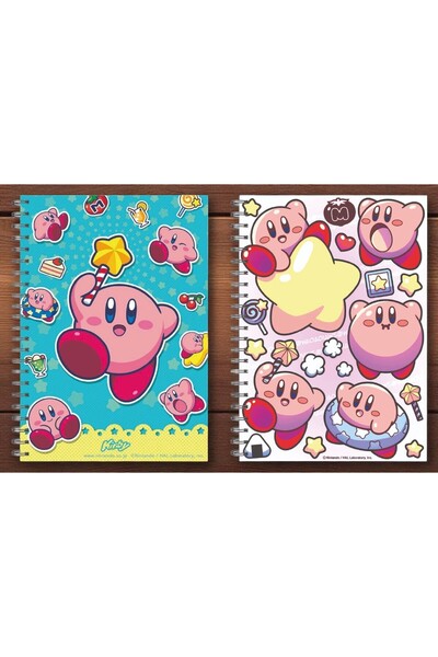 nihonwosekai 2 Pcs Kirby A5 Anime Spiral Notebook 50 Sheets