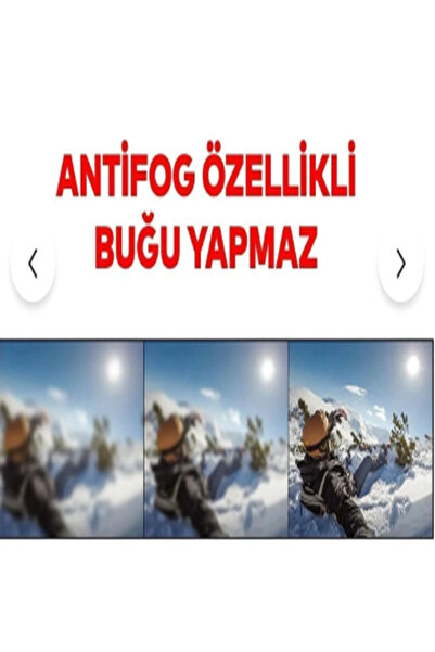 Angel Eyes Kayak Gözlüğü Antifog Ventilli Uv Korumalı Güneş Kar Gözlük Beyaz Gökkuşağı Cam Snowboard Sporu