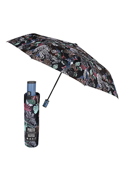 Perletti Umbrela ploaie pliabila Tehnology Botanica maner bleu