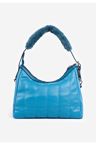 B T Shoes Modrá rukojeť kabelky Braida