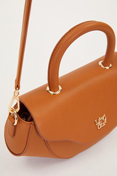 Levidor Camel Geometric Model Shoulder Bag