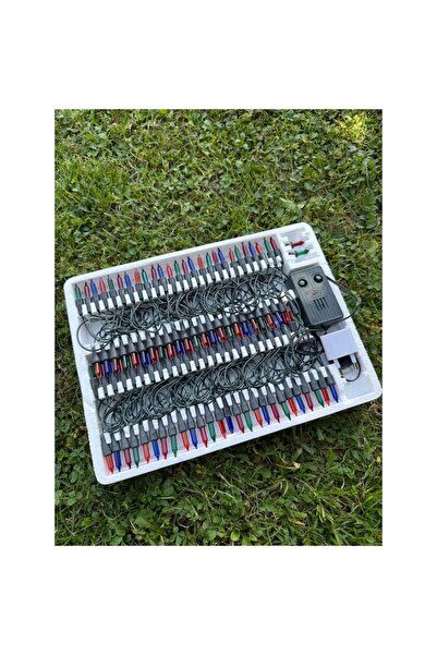 OEM Luminițe vintage pentru brad de Crăciun, multicolore, 100 de becuri, muzicale cu cântece clasice de Crăciun