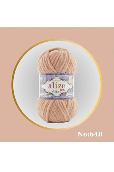 ÇEÇEN HOME (3 Pcs) Velluto Hand Knitting Yarn Color Code: 648 Powder / 100% Micro Polyester 100 g - 68 m