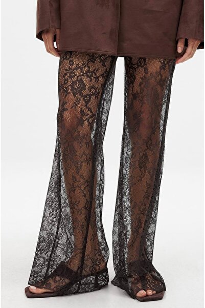 Butik Wideleg Dantel Pantolon