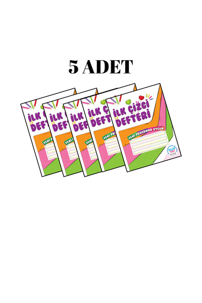 PARPALİ Güzel Yazı Defteri 5'li Set – Kılavuz Çizgili | 32 Sayfa | 1. Sınıf Yazı Öğrenme | Geniş Ebat 21x27