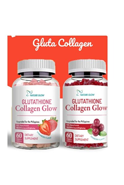 Nature جلوتاثيون الكولاجين المتوهج بنكهة الفراولة والتوت البري