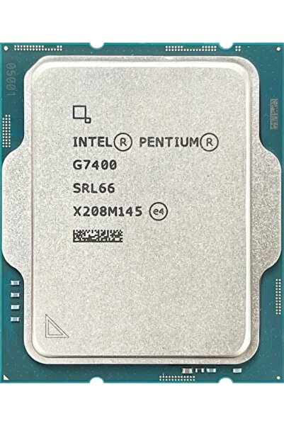 Intel Pentium Gold G7400 TRAY 6MB CACHE 3.70 GHz 1700p Kutusuz, Fansız