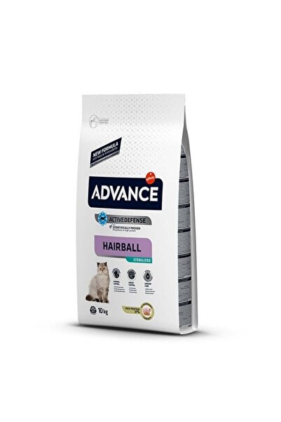 Advance Cat Sterilized Hairball Hindili Kısır Kedi Maması 10 Kg