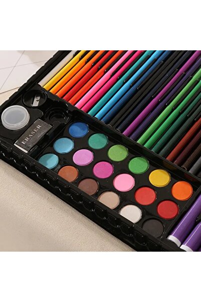 WePro Store Set de pictură și desen pentru copii WePro Store, 258 de piese, negru, 3 ani +