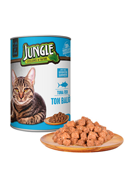 Jungle Kedi Konservesi 400 gr Ton Balıklı
