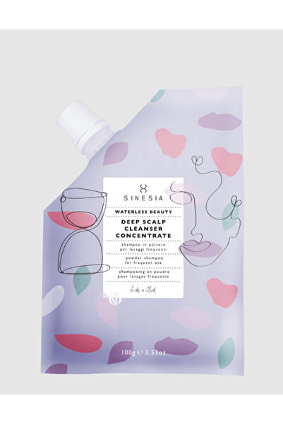 Sinesia Șampon uscat pentru curățarea scalpului, rezervă - Concentrat de curățare profundă a scalpului Waterless Beauty 100g - Sine