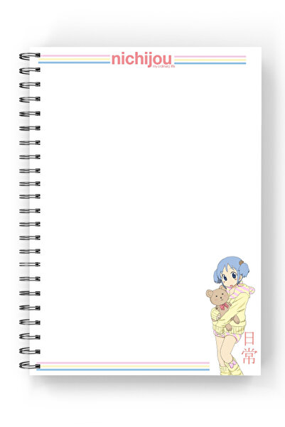 nihonwosekai 2 Pcs Nichijou A5 Anime Spiral Notebook 50 Sheets