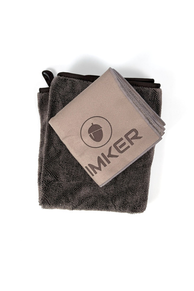 IMKER Set 2 prosoape premium din microfibră - uscare auto și curățare acasă