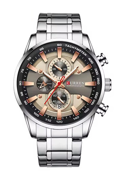Curren 8351 Chronograph Steel Band Men's Wristwatch
