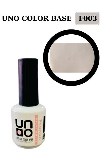 UNO JEL Color Base French F003 Tırnak Güçlendirici Jel Oje 15 ml