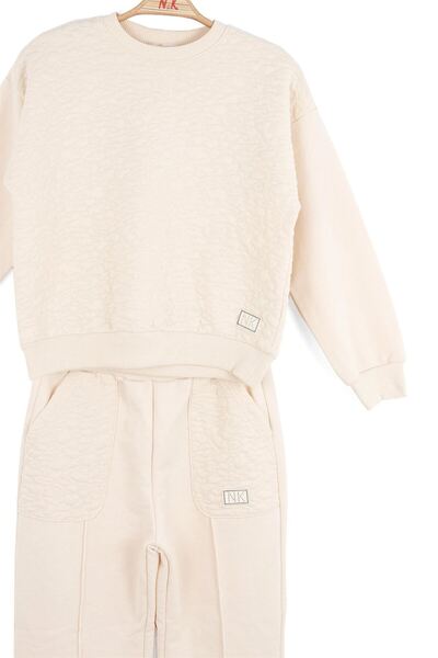 nk kids Kız Çocuk Verona 2'li Takım Krem 8-14 Yaş 19305