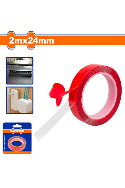 WADFOW لاصق وجهين شفاف 2م × 24مم – WPN9K24