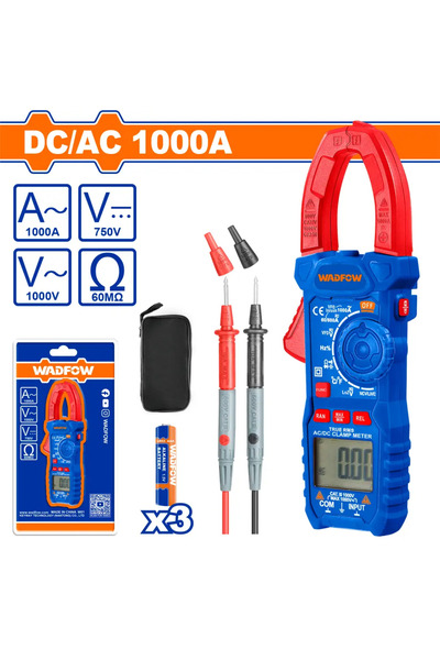 WADFOW 1000A DC/AC Clamp Meter - WDM65085