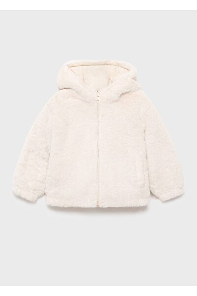 MANGO Baby Çift taraflı kürk palto