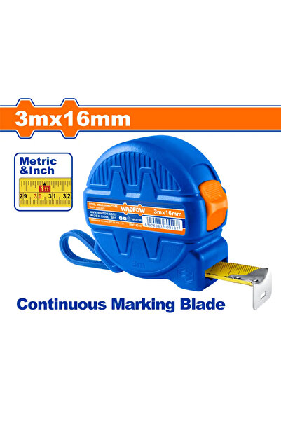 WADFOW متر شريط بلاستيك 3م × 16مم — WMT4310