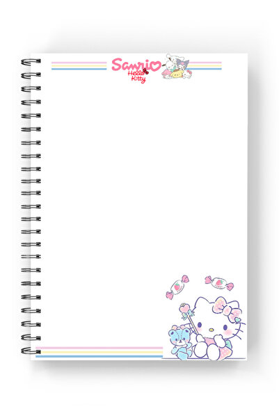 nihonwosekai 2 bucăți Sanrio Personaje Hello Kitty A5 Caiet cu spirală Anime 50 coli