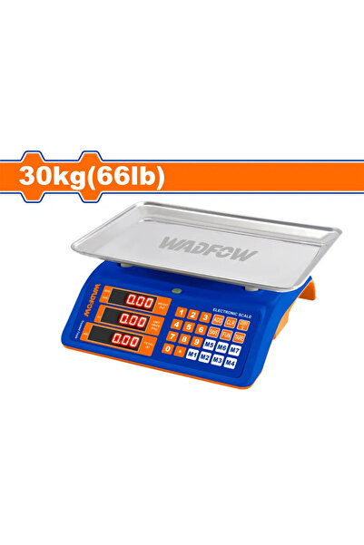 WADFOW ميزان إلكتروني ديجيتال 30 كجم (أزرق) – WEC1520
