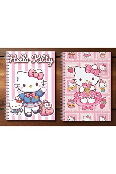 nihonwosekai 2 bucăți Sanrio Personaje Hello Kitty A5 Caiet cu spirală Anime 50 coli