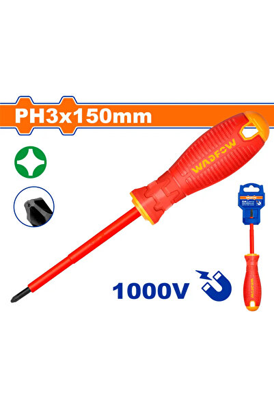 WADFOW مفك كهربائي معزول مربع PH3 × 150مم (6") – WSD7236