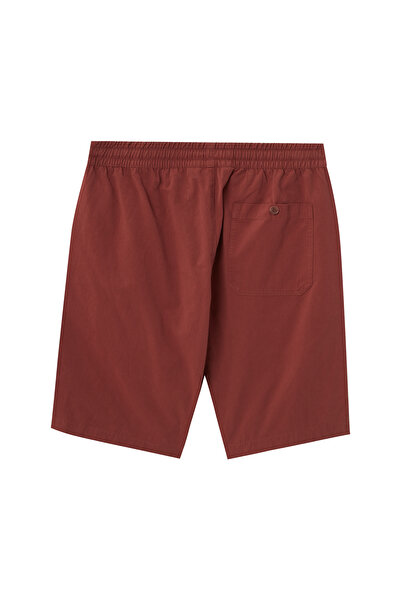 Giordano Men's Cotton Twill Bermuda Shorts: Slim Fit, Elastic Waist, Ultimate Comfort