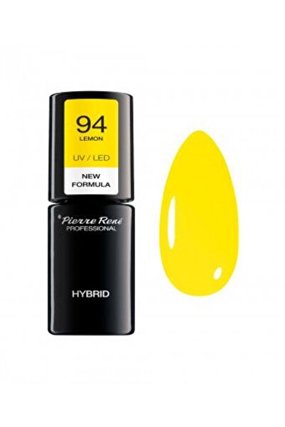 Pierre Rene Semi-Permanent Nail Polish - Color Hybrid Polish Nr. 94 Lemon 6ml - Pierre Rene