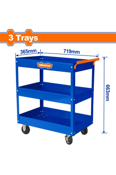 WADFOW 3-Tier Tool Cabinet (719×365×663mm) — WCS1A13
