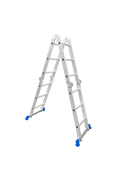WADFOW 4x3 Multi-Purpose Aluminum Ladder (12 Steps) — WLD7H43