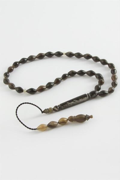 Ayena Moda سبحة من قرن الجاموس 7*10 ملم