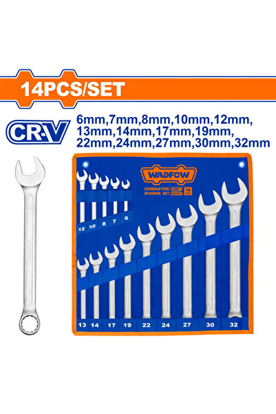 WADFOW 14-piece combination wrench set (6–32 mm) – WSP1M14