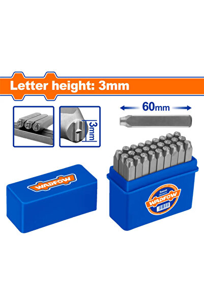 WADFOW طقم أحرف دق 3مم (طول 60مم) — WCC9273